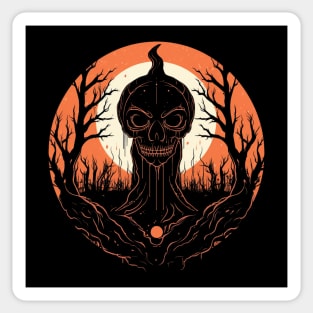 Spooky Halloween - Haunted Forest - Eerie Art - "Skeleton's Song" Sticker